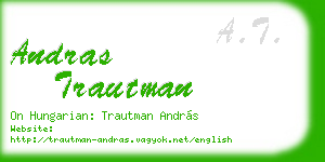 andras trautman business card